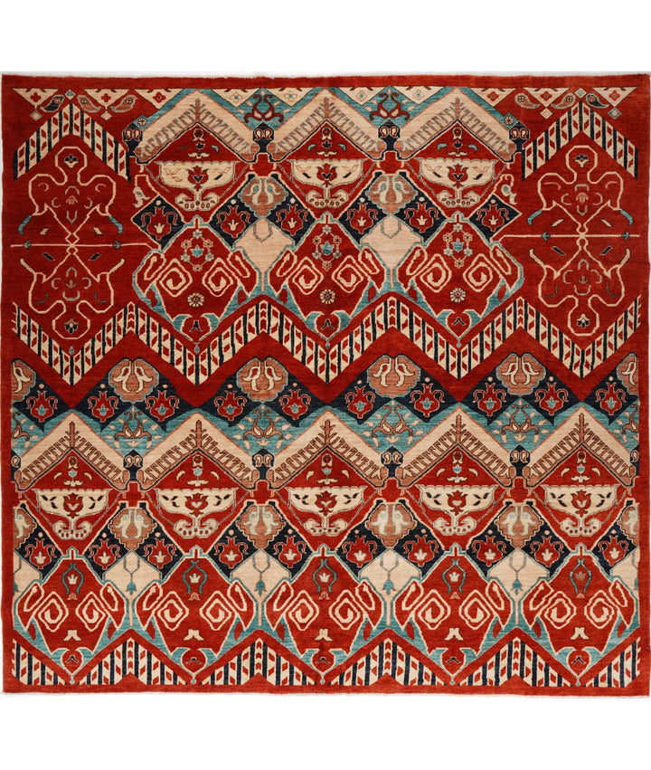 Afghan Artemix Rug 8' 1" x 10' 0" Hand-Knotted | No. AT20355