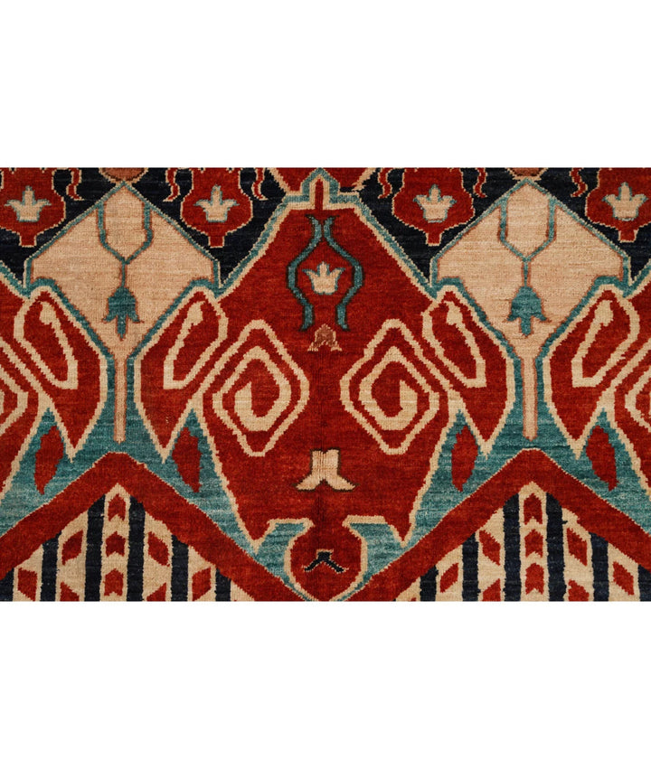 Afghan Artemix Rug 8' 1" x 10' 0" Hand-Knotted | No. AT20355
