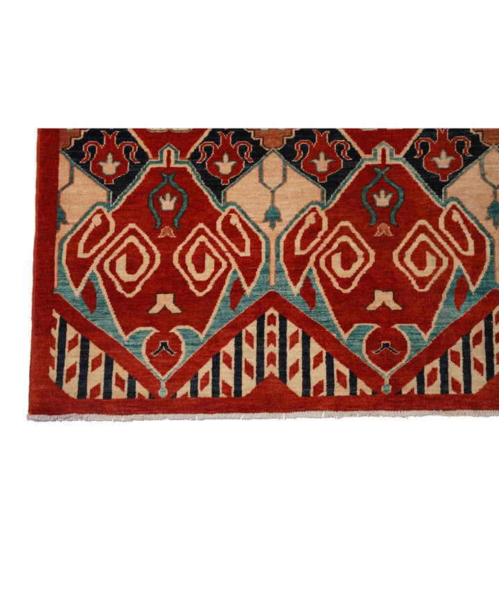 Afghan Artemix Rug 8' 1" x 10' 0" Hand-Knotted | No. AT20355