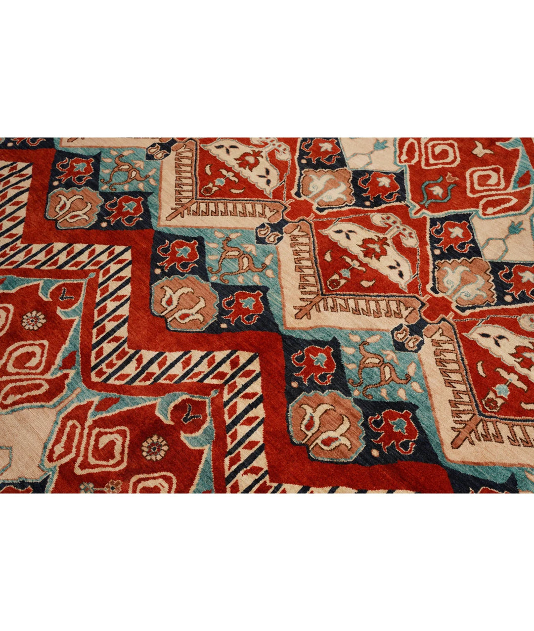Afghan Artemix Rug 8' 1" x 10' 0" Hand-Knotted | No. AT20355