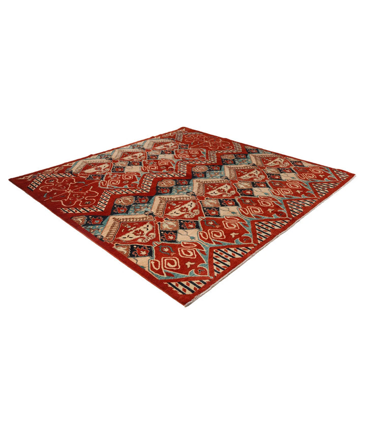 Afghan Artemix Rug 8' 1" x 10' 0" Hand-Knotted | No. AT20355
