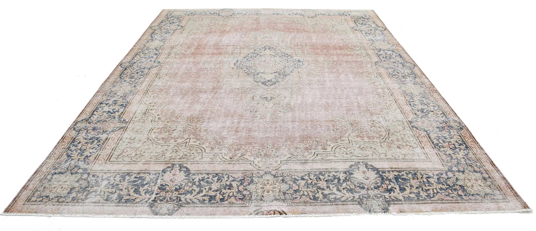 Rust Persian Tabriz Rug 9' 6" x 12' 9" Hand-Knotted | No. AT203615