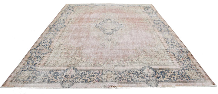 Rust Persian Tabriz Rug 9' 6" x 12' 9" Hand-Knotted | No. AT203615