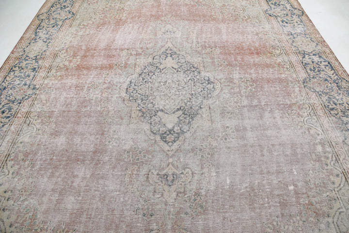 Rust Persian Tabriz Rug 9' 6" x 12' 9" Hand-Knotted | No. AT203615
