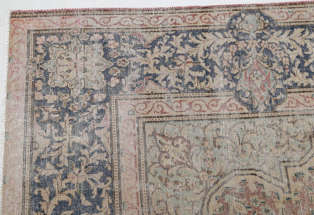 Rust Persian Tabriz Rug 9' 6" x 12' 9" Hand-Knotted | No. AT203615