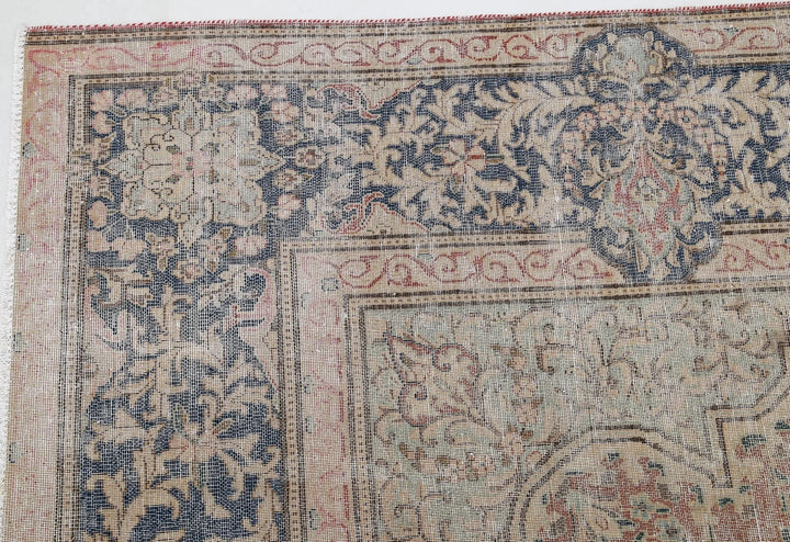 Rust Persian Tabriz Rug 9' 6" x 12' 9" Hand-Knotted | No. AT203615