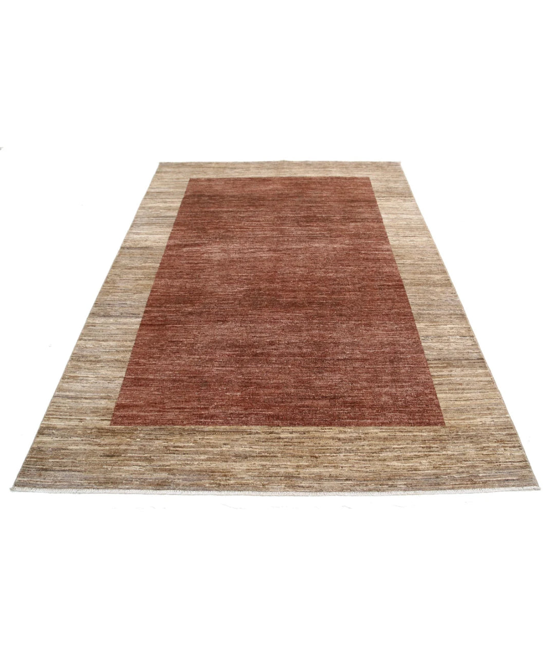Afghan Oriental Rug 5' 6" x 7' 9" Hand-Knotted | No. AT20389
