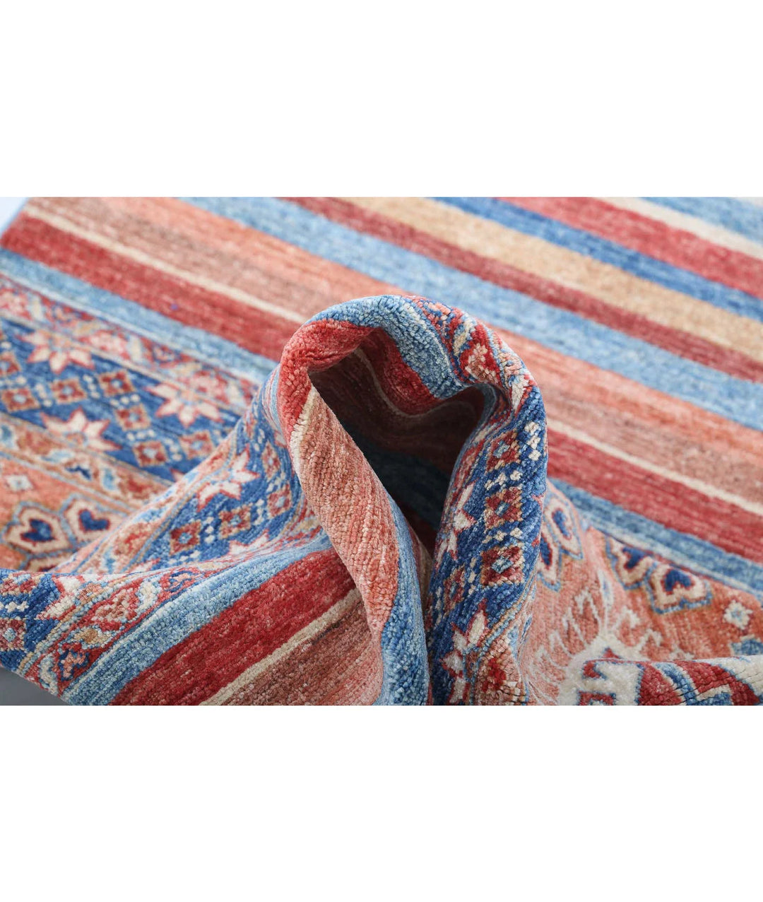 Afghan Khurjeen Rug 2' 8" x 3' 8" Hand-Knotted | No. AT20401
