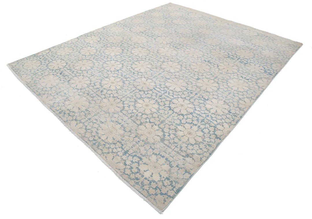 Afghan Oriental Rug 7' 9" x 9' 7" Hand-Knotted | No. AT20449