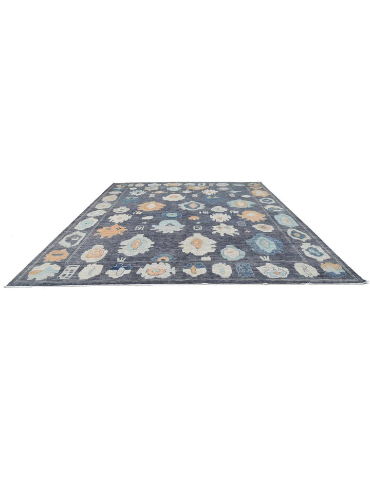 Afghan Oushak Rug 12' 3" x 14' 11" Hand-Knotted | No. AT20484