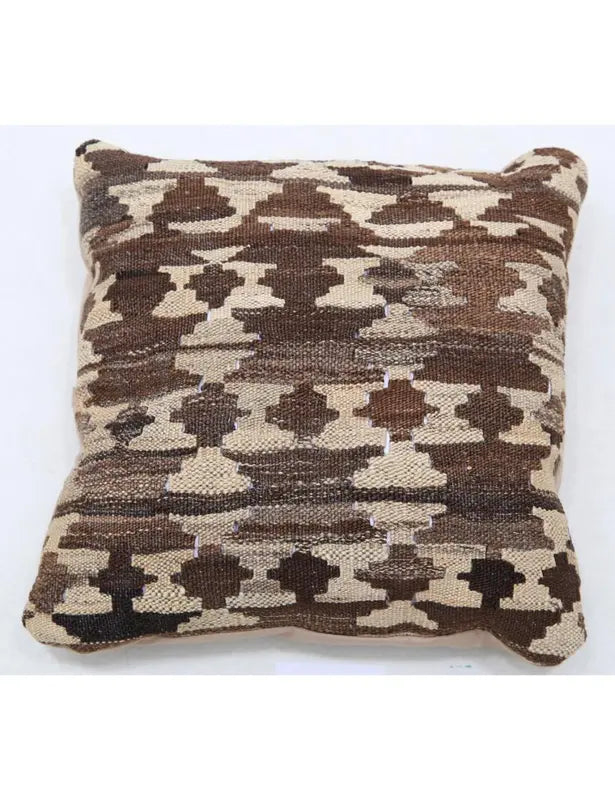 Afghan Tribal Pillow 1' 5" x 1' 5" Hand-Woven | No. AT20498