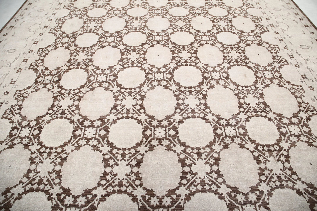 Afghan Serenity Rug 11' 8" x 14' 5" Hand-Knotted | No. AT20523