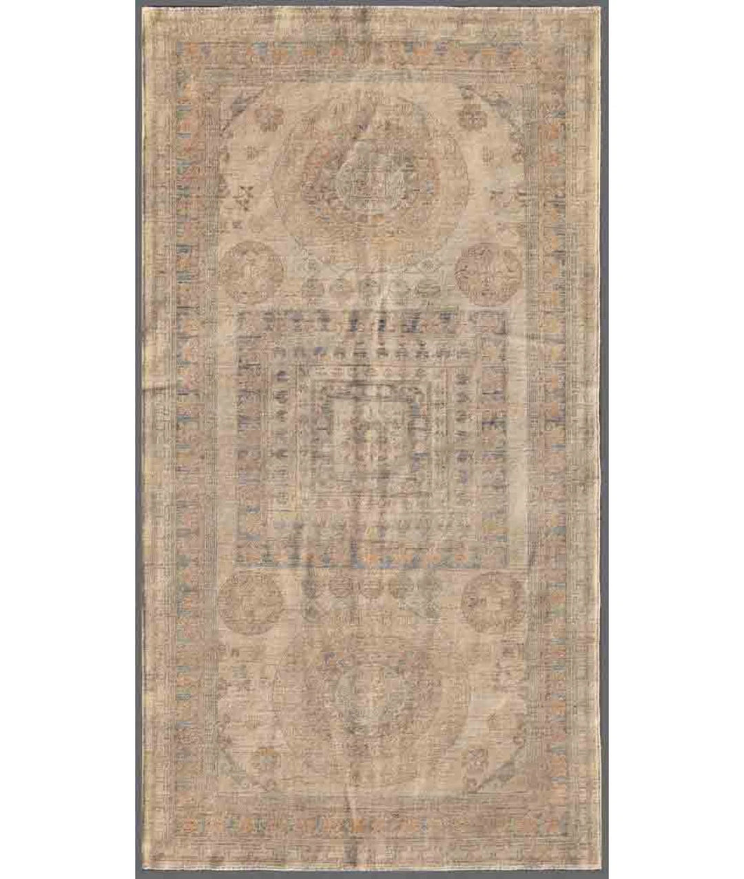 Afghan Khotan Rug 4' 11" x 8' 5" Hand-Knotted | No. AT20545