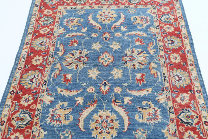 Afghan Ziegler Farhan Gul Rug 3' 4" x 4' 10" Hand-Knotted | No. AT20553