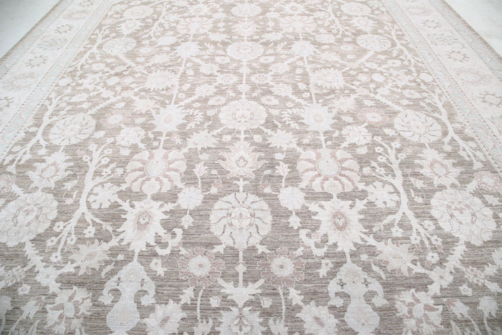 Afghan Serenity Rug 12' 10" x 18' 10" Hand-Knotted | No. AT20560