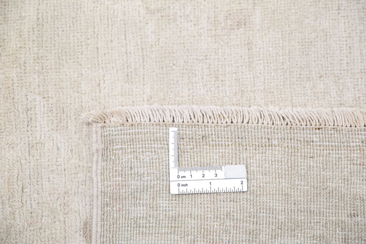 Ivory Afghan Serenity Rug 12' 0" x 16' 2" Hand-Knotted | No. AT20597