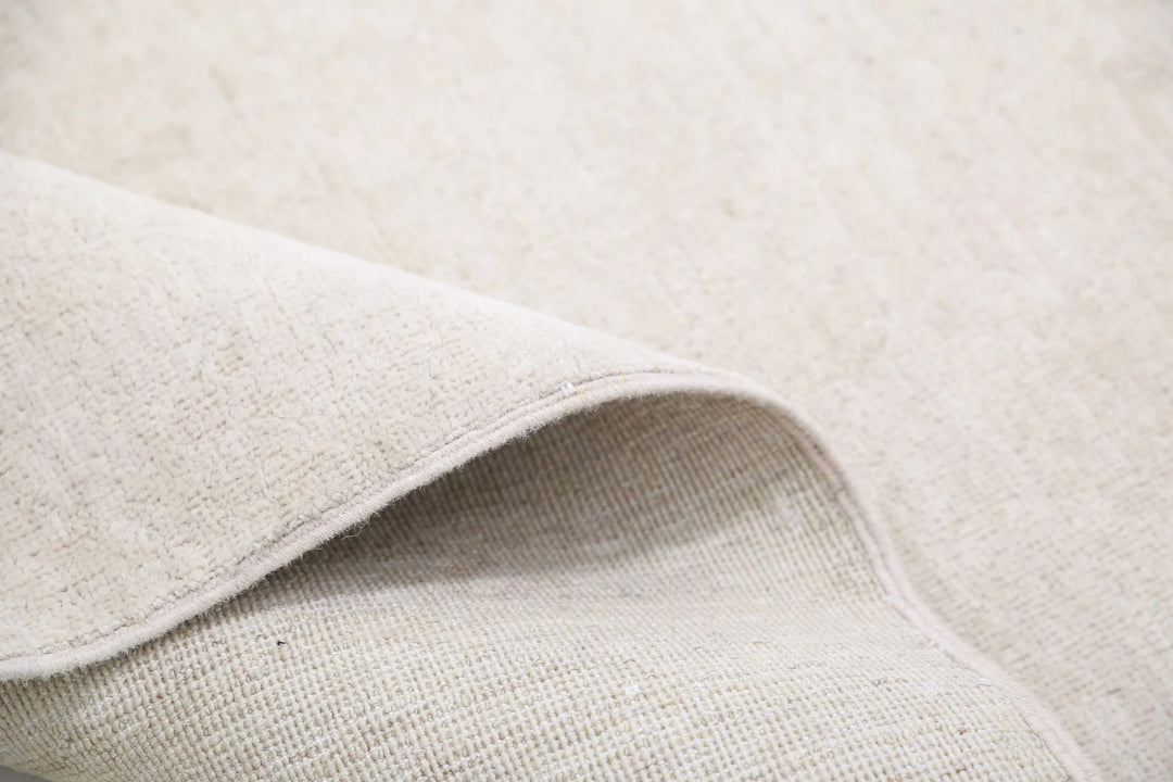 Ivory Afghan Serenity Rug 12' 0" x 16' 2" Hand-Knotted | No. AT20597