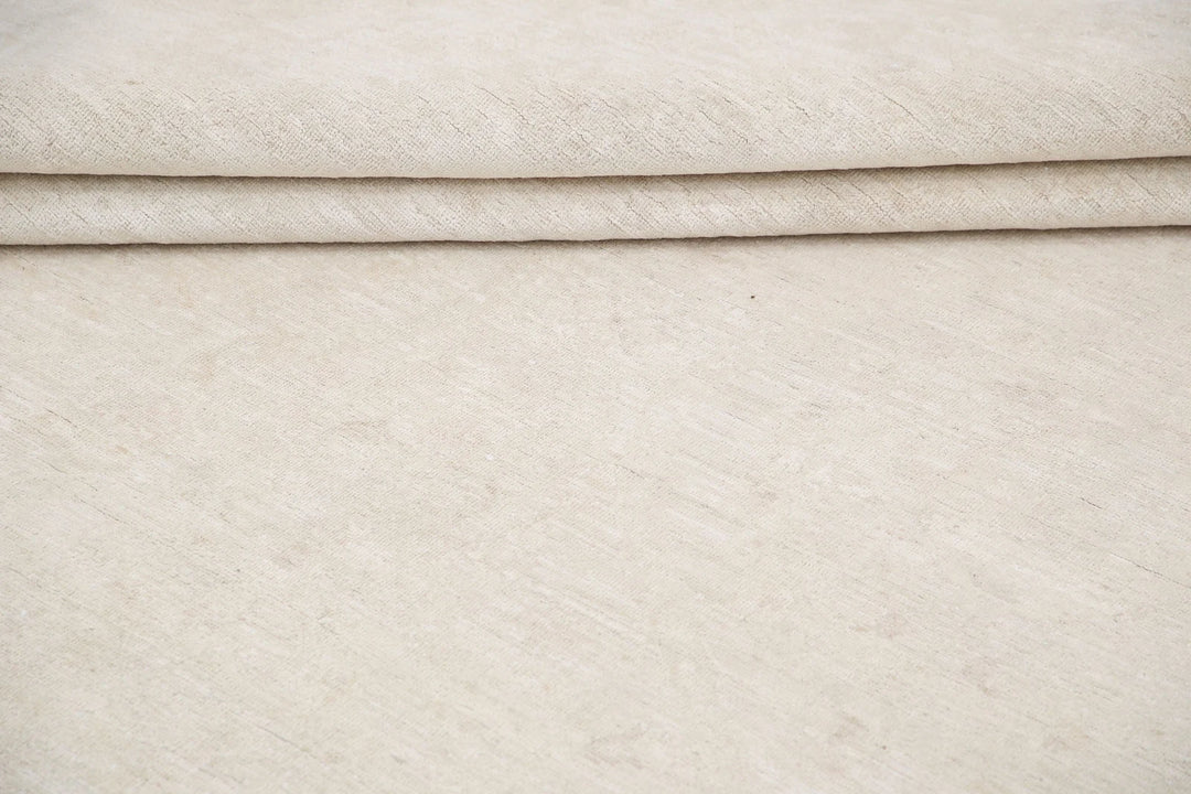 Ivory Afghan Serenity Rug 12' 0" x 16' 2" Hand-Knotted | No. AT20597