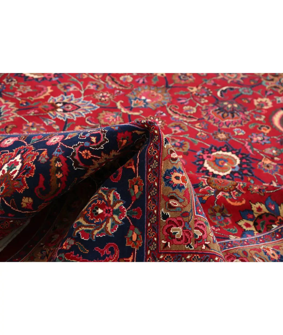Persian Mashad Rug 11' 8" x 18' 0" Hand-Knotted | No. AT20668