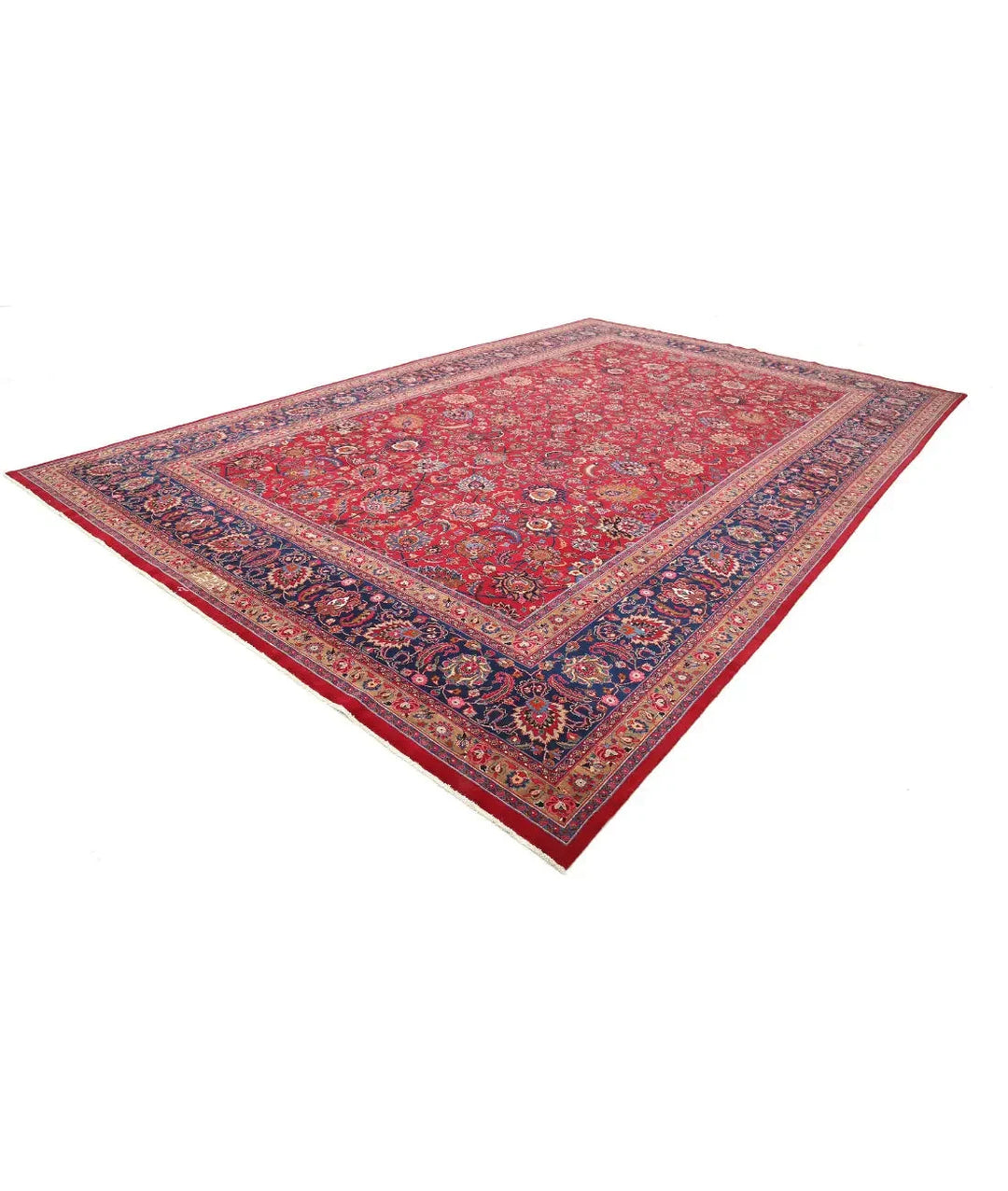 Persian Mashad Rug 11' 8" x 18' 0" Hand-Knotted | No. AT20668