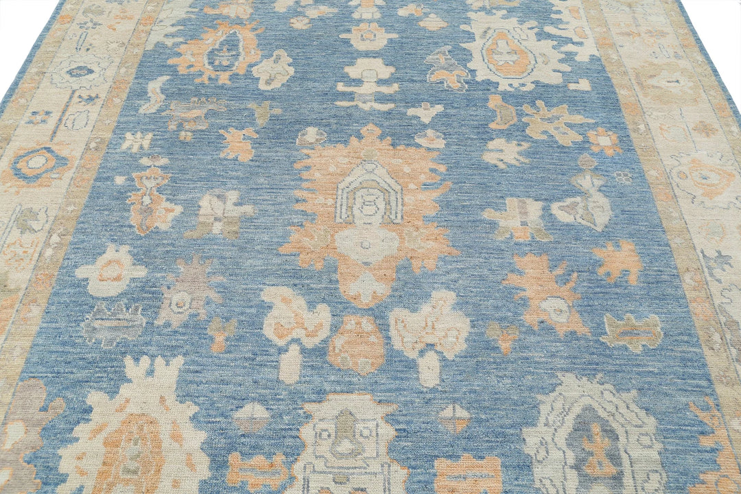 Afghan Oushak Rug 7' 11" x 9' 10" Hand-Knotted | No. AT20705