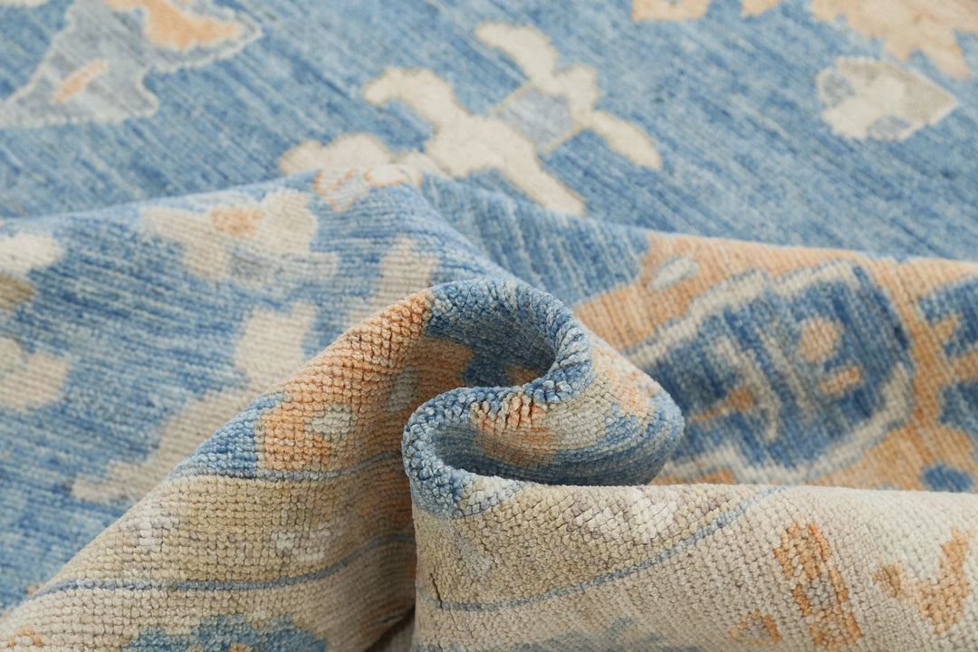 Afghan Oushak Rug 7' 11" x 9' 10" Hand-Knotted | No. AT20705