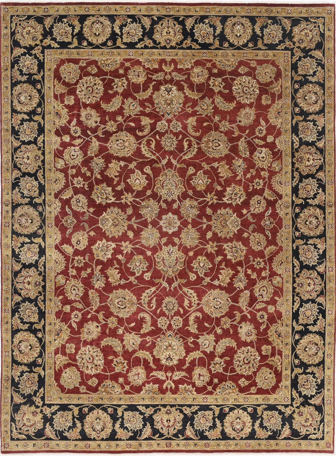 Rust Indian Ziegler Rug 8' 10" x 11' 11" Hand-Knotted | No. AT20708