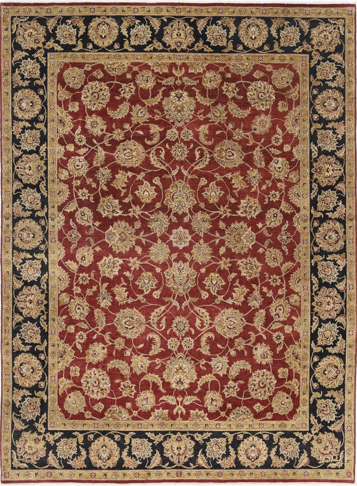 Rust Indian Ziegler Rug 8' 10" x 11' 11" Hand-Knotted | No. AT20708