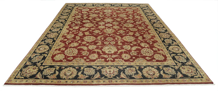 Rust Indian Ziegler Rug 8' 10" x 11' 11" Hand-Knotted | No. AT20708