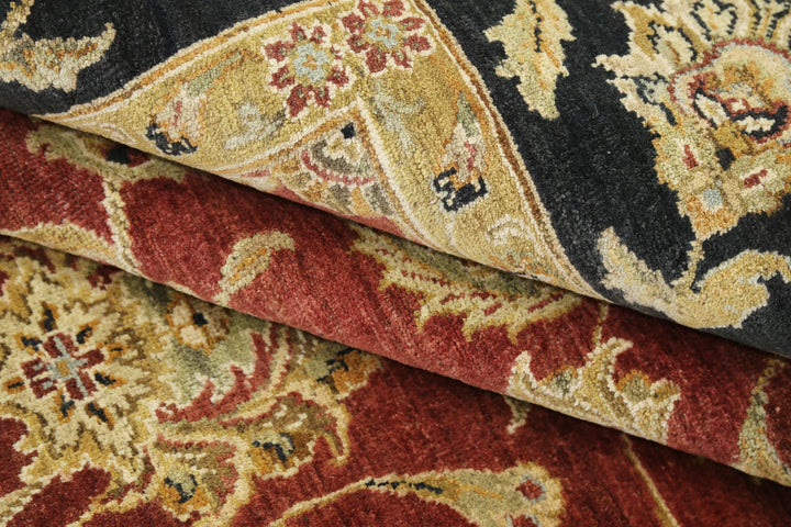 Rust Indian Ziegler Rug 8' 10" x 11' 11" Hand-Knotted | No. AT20708
