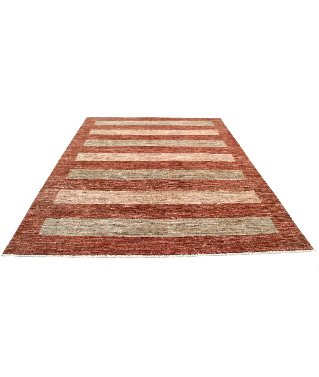 Afghan Modcar Rug 7' 11" x 9' 8" Hand-Knotted | No. AT20747