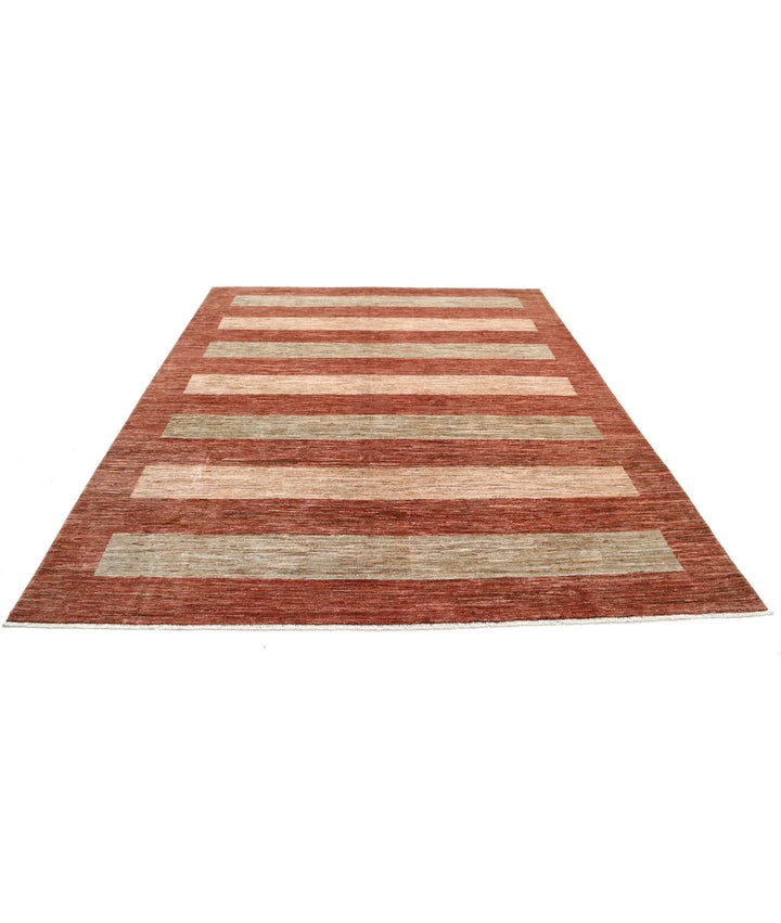 Afghan Modcar Rug 7' 11" x 9' 8" Hand-Knotted | No. AT20747