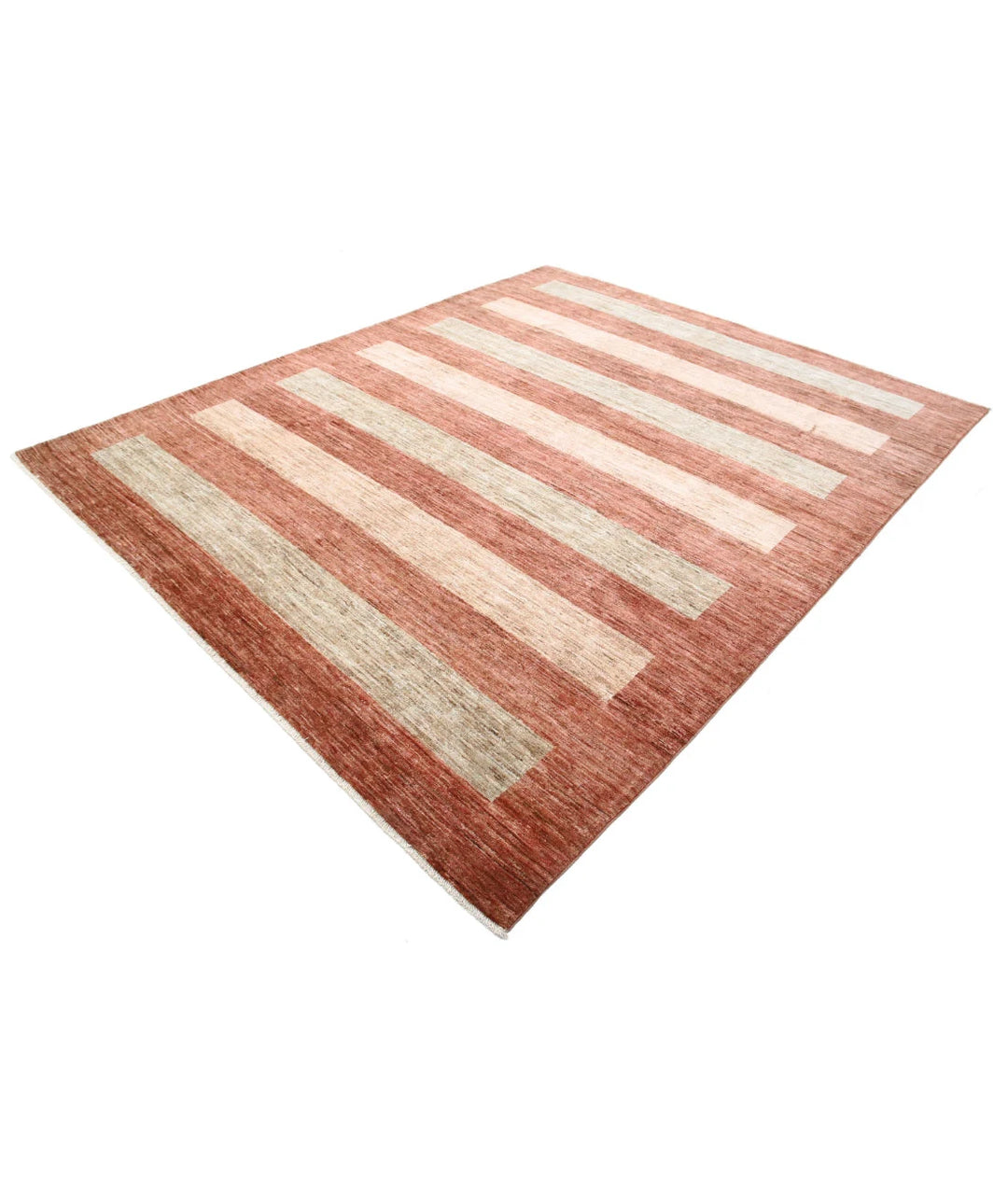 Afghan Modcar Rug 7' 11" x 9' 8" Hand-Knotted | No. AT20747