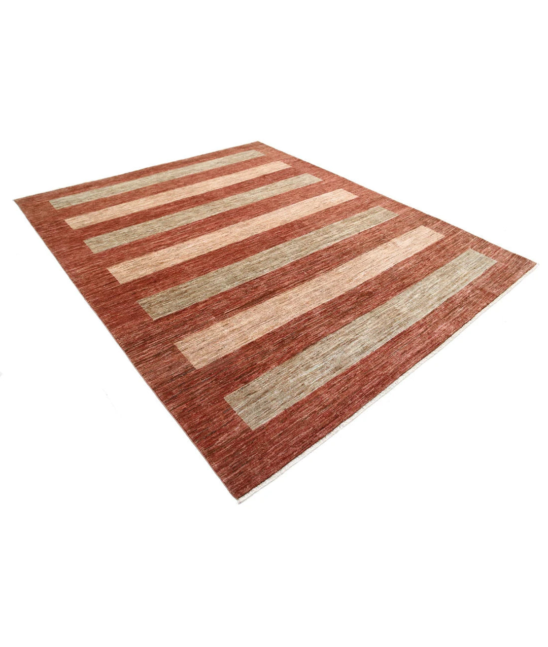 Afghan Modcar Rug 7' 11" x 9' 8" Hand-Knotted | No. AT20747