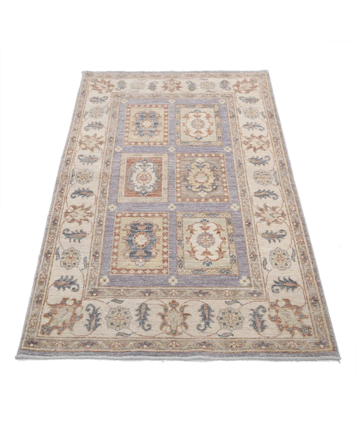 Afghan Bakhtiari Rug 3' 0" x 5' 0" Hand-Knotted | No. AT20783