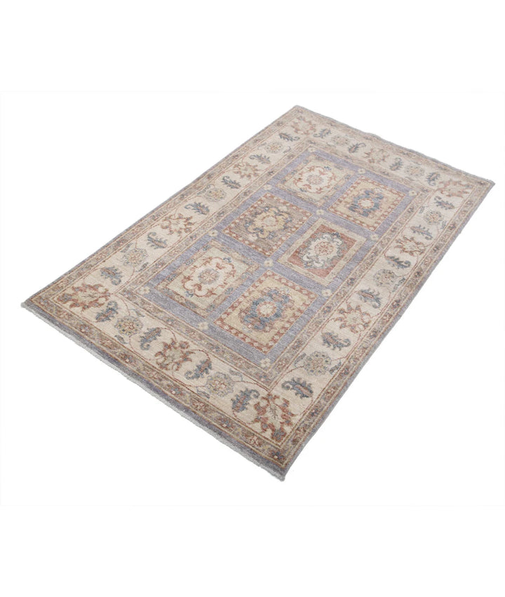 Afghan Bakhtiari Rug 3' 0" x 5' 0" Hand-Knotted | No. AT20783