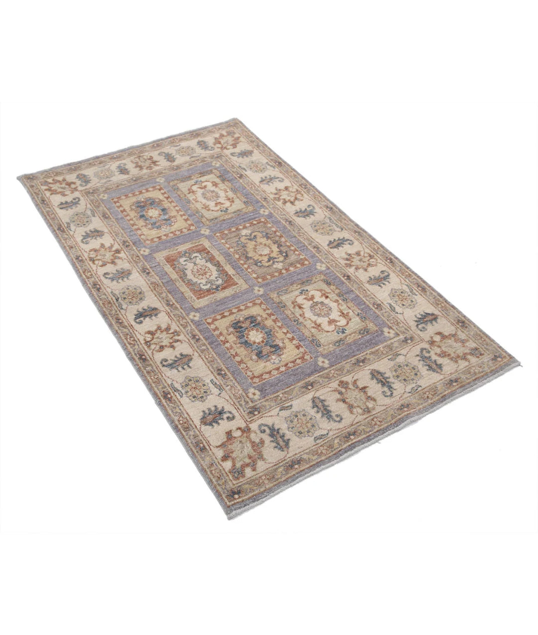 Afghan Bakhtiari Rug 3' 0" x 5' 0" Hand-Knotted | No. AT20783