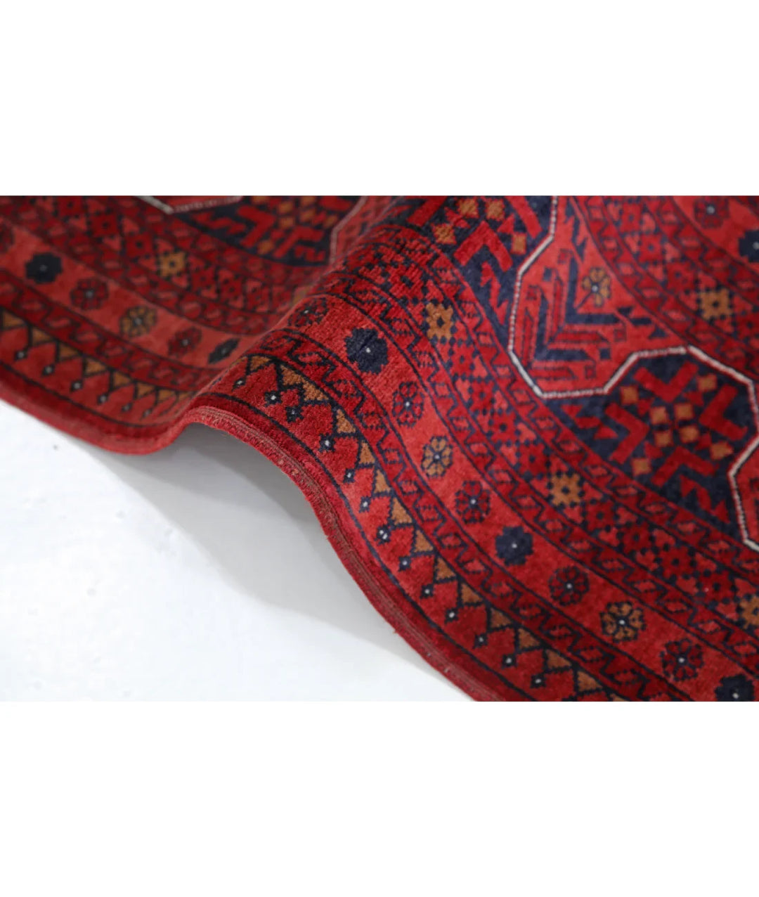 Afghan Beljik Rug 5' 7" x 7' 6" Hand-Knotted | No. AT20825
