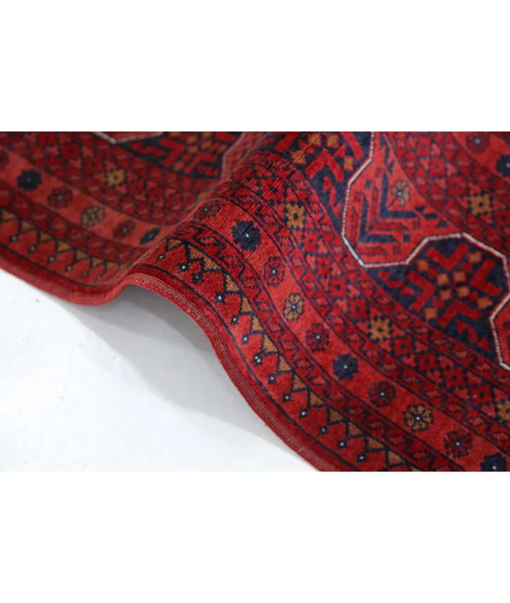 Afghan Beljik Rug 5' 7" x 7' 6" Hand-Knotted | No. AT20825
