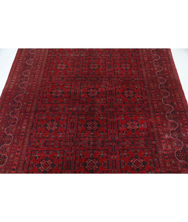 Afghan Beljik Rug 5' 7" x 7' 6" Hand-Knotted | No. AT20825