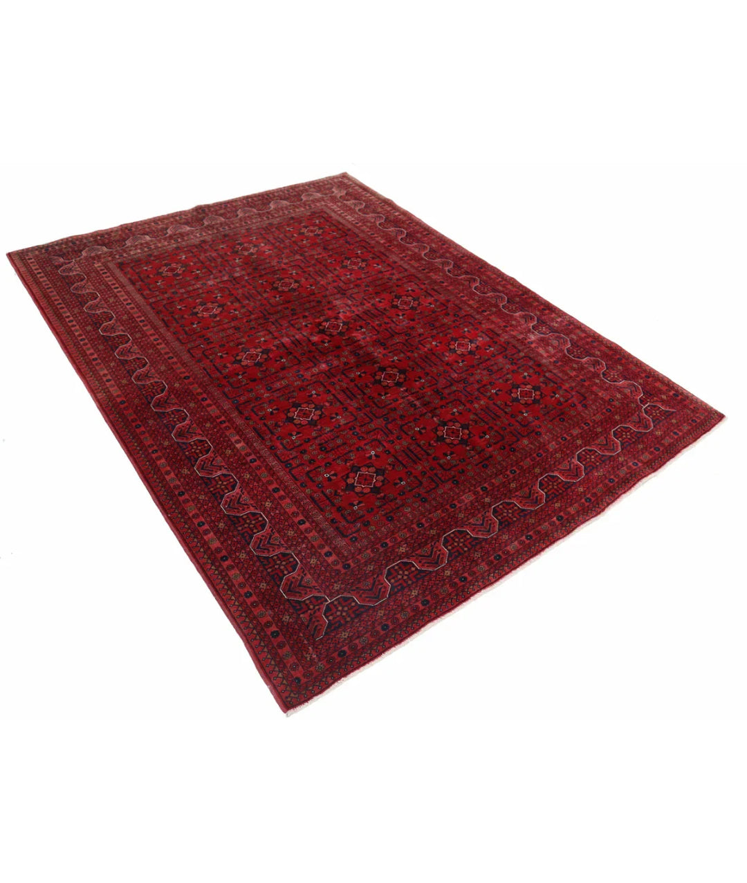 Afghan Beljik Rug 5' 7" x 7' 6" Hand-Knotted | No. AT20825