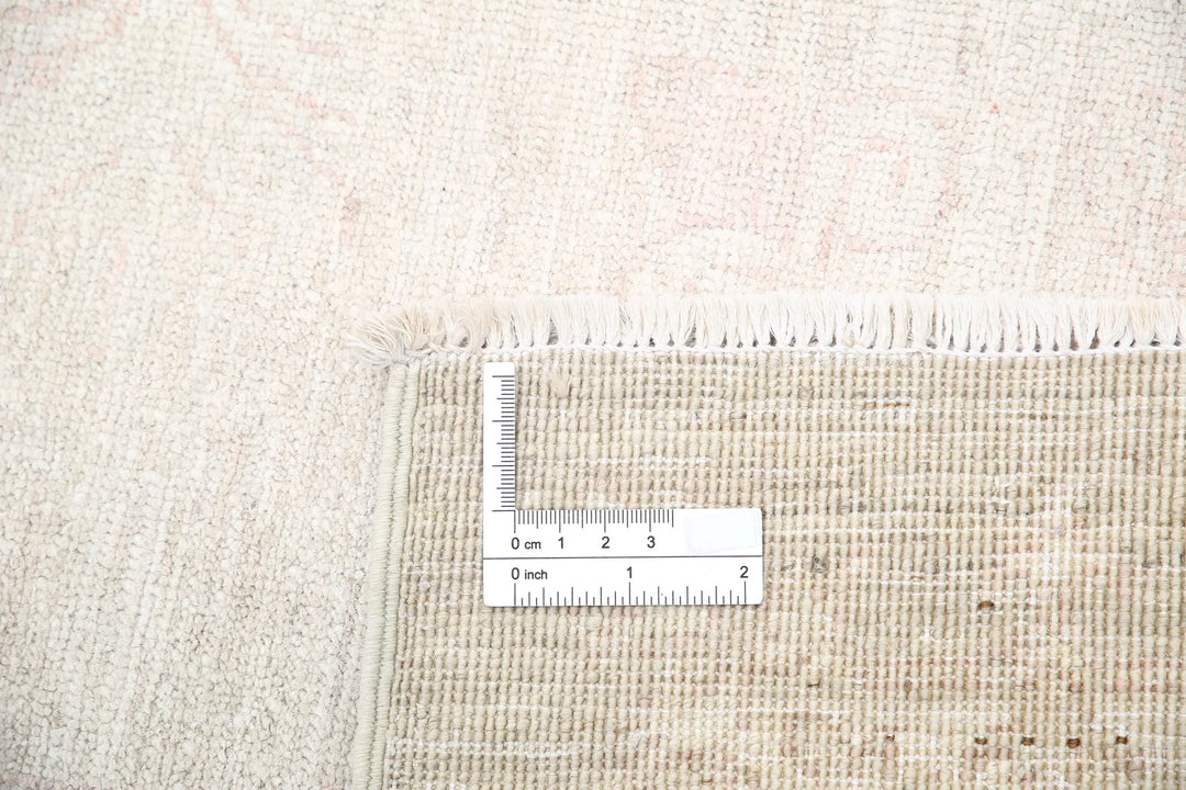 Ivory Afghan Tabriz Rug 5' 3" x 9' 9" Hand-Knotted | No. AT20840