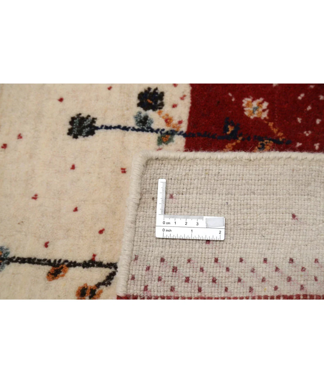 Ivory Indian Lori Rug 4' 6" x 6' 5" Hand-Knotted | No. AT20854