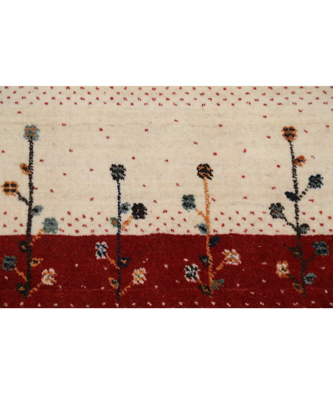 Ivory Indian Lori Rug 4' 6" x 6' 5" Hand-Knotted | No. AT20854