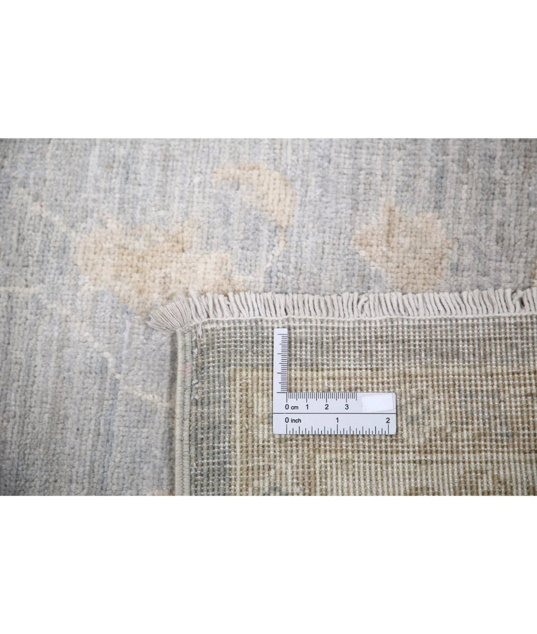 Grey Afghan Serenity Rug 5' 5" x 8' 2" Hand-Knotted | No. AT20865