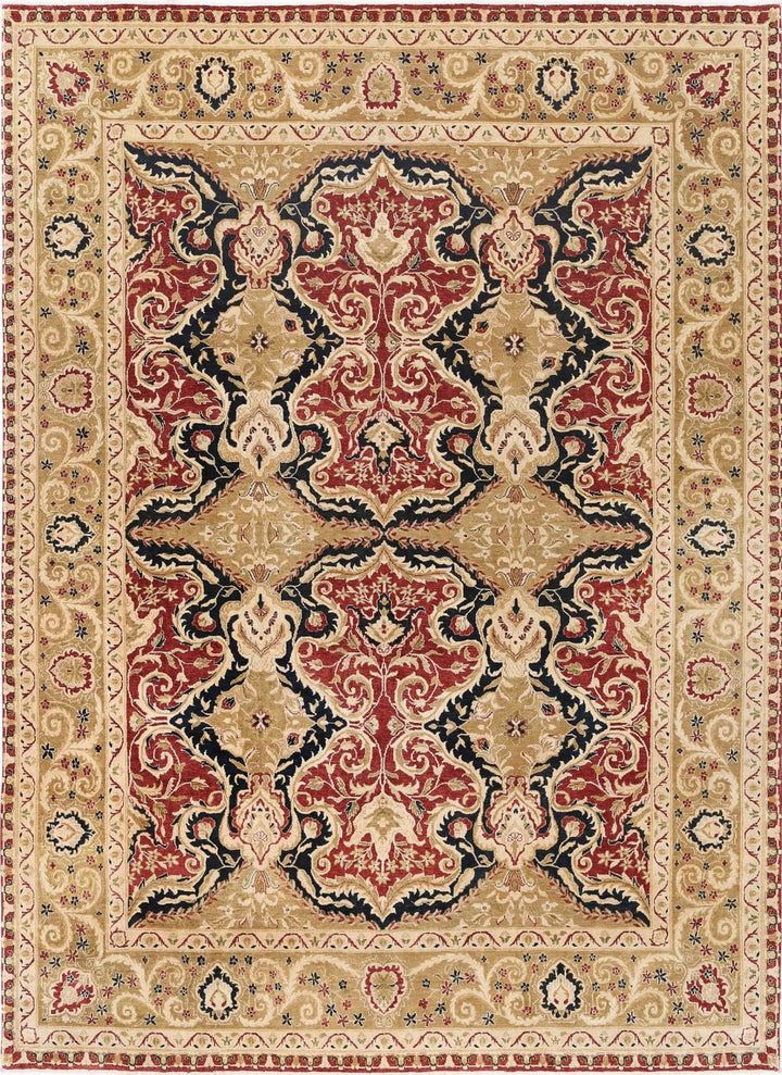 Indian Ziegler Rug 9' 0" x 12' 2" Hand-Knotted | No. AT20987