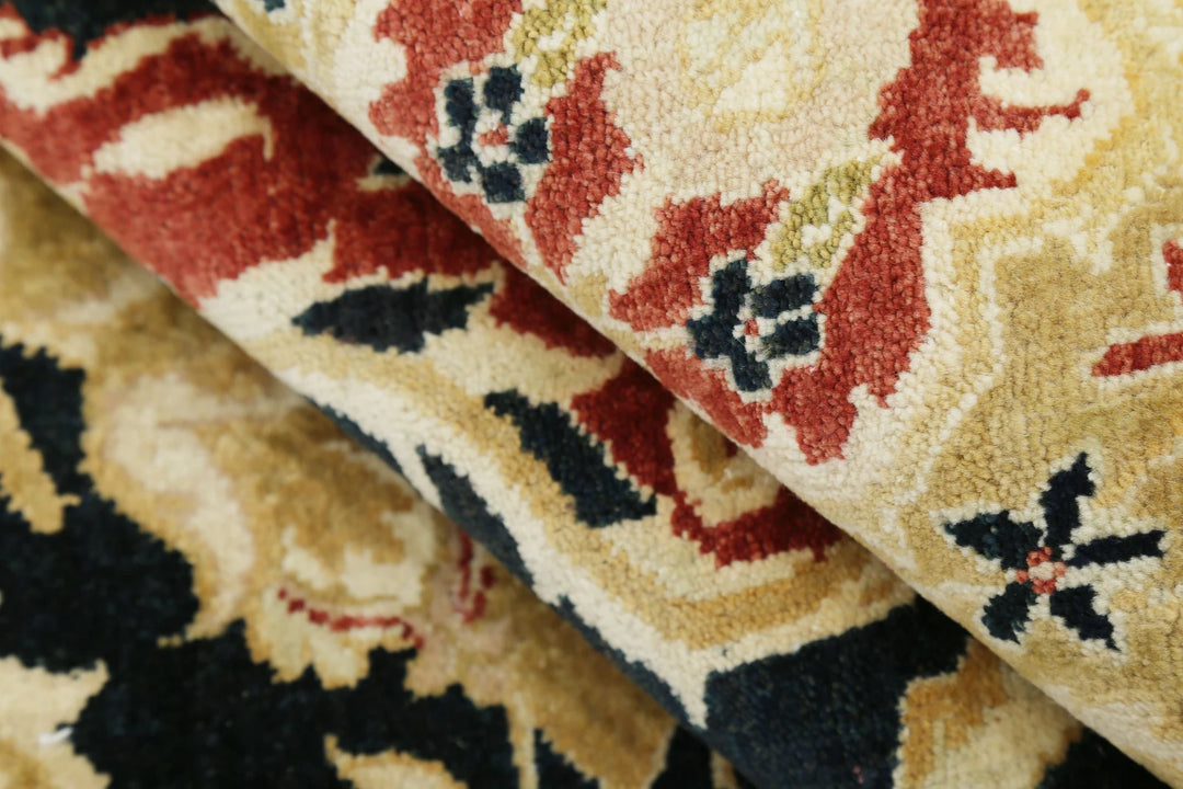 Indian Ziegler Rug 9' 0" x 12' 2" Hand-Knotted | No. AT20987