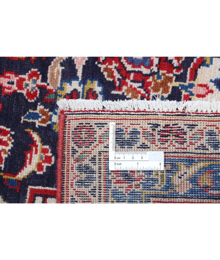 Red Afghan Kashan Rug 9' 5" x 12' 8" Hand-Knotted | No. AT21067