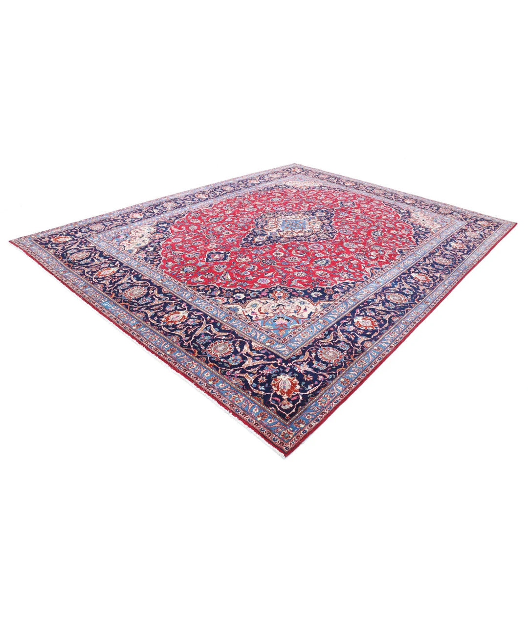 Persian Mashad Rug 9' 8" x 12' 6" Hand-Knotted | No. AT21138