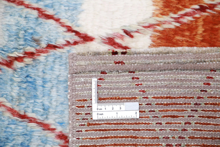 Afghan Tribal Rug 4' 1" x 5' 8" Hand-Knotted | No. AT21168